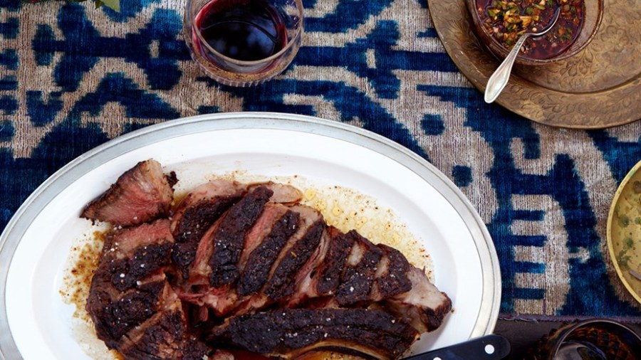 Grilled Rib Eye with Paprika&nbsp;Vinaigrette