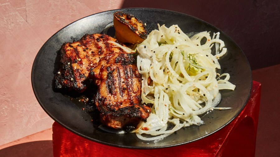 Spicy Grilled Chicken with Crunchy Fennel&nbsp;Salad